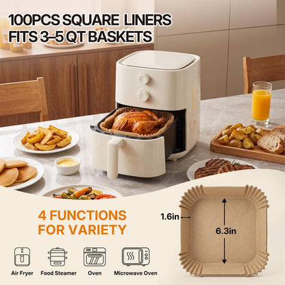 Air Fryer Paper Liners™- 100Pcs